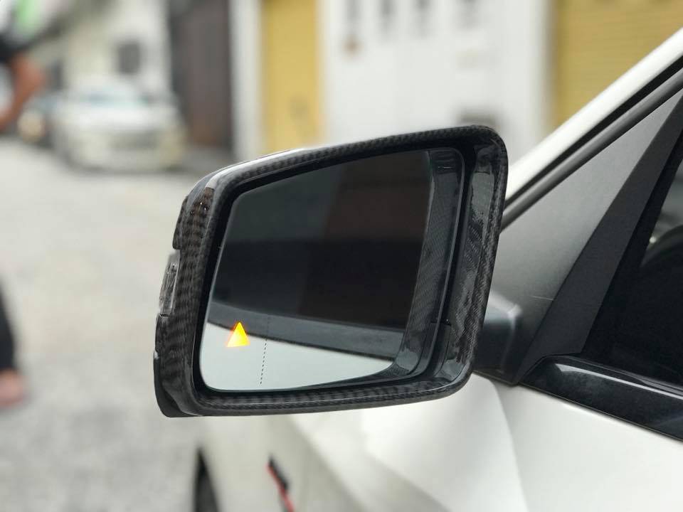 Mercedes A200 A250 A45 W176 Installed Carbon Fibre Side Mirror Replacement