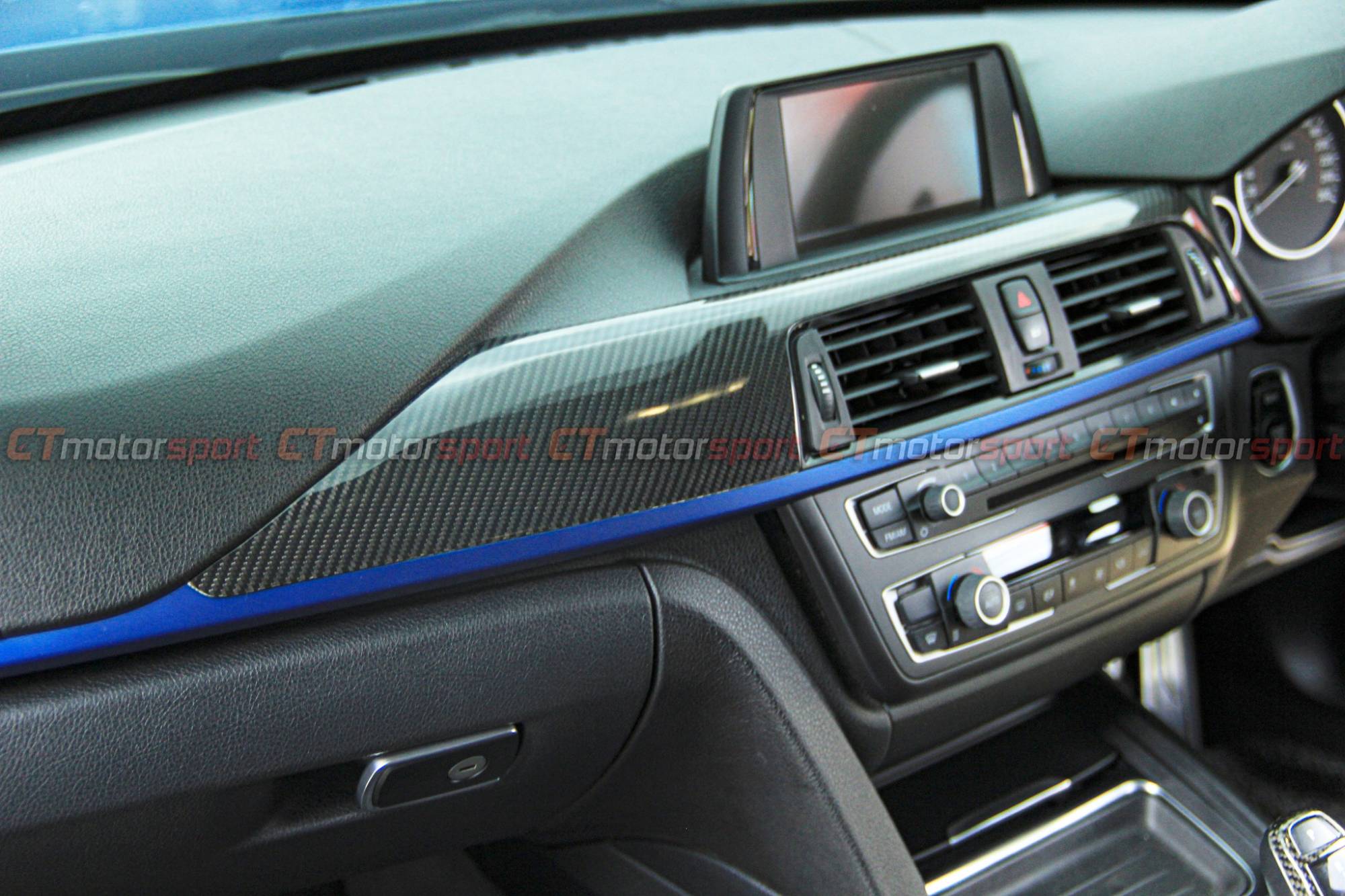 BMW F30 3 Series Installed Interior Carbon Fiber Set