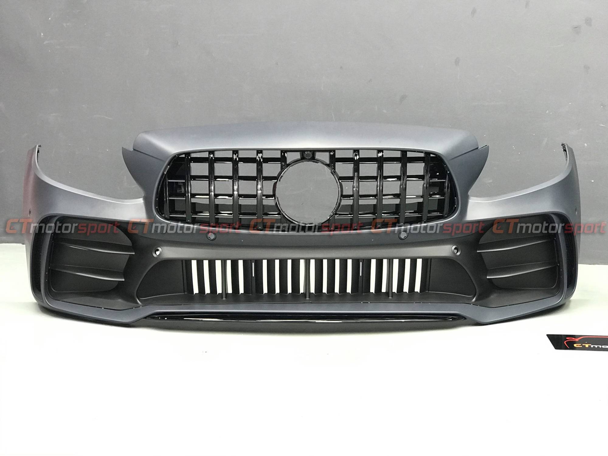 Mercedes Benz W205 Installed Black Mamba Front Bumper Kit