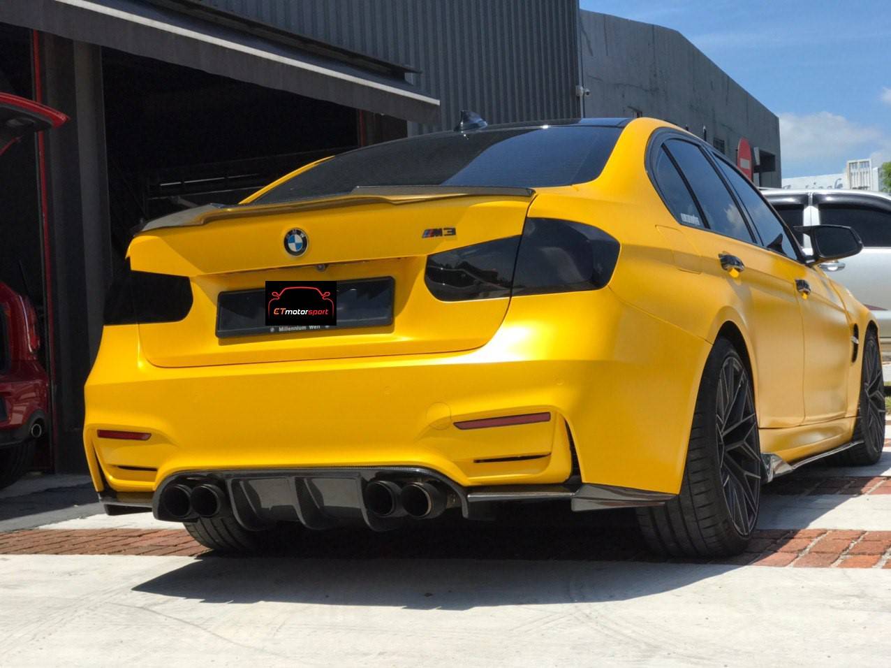 BMW F30 3 Series Vorsteiner Carbon Fiber Rear Diffuser