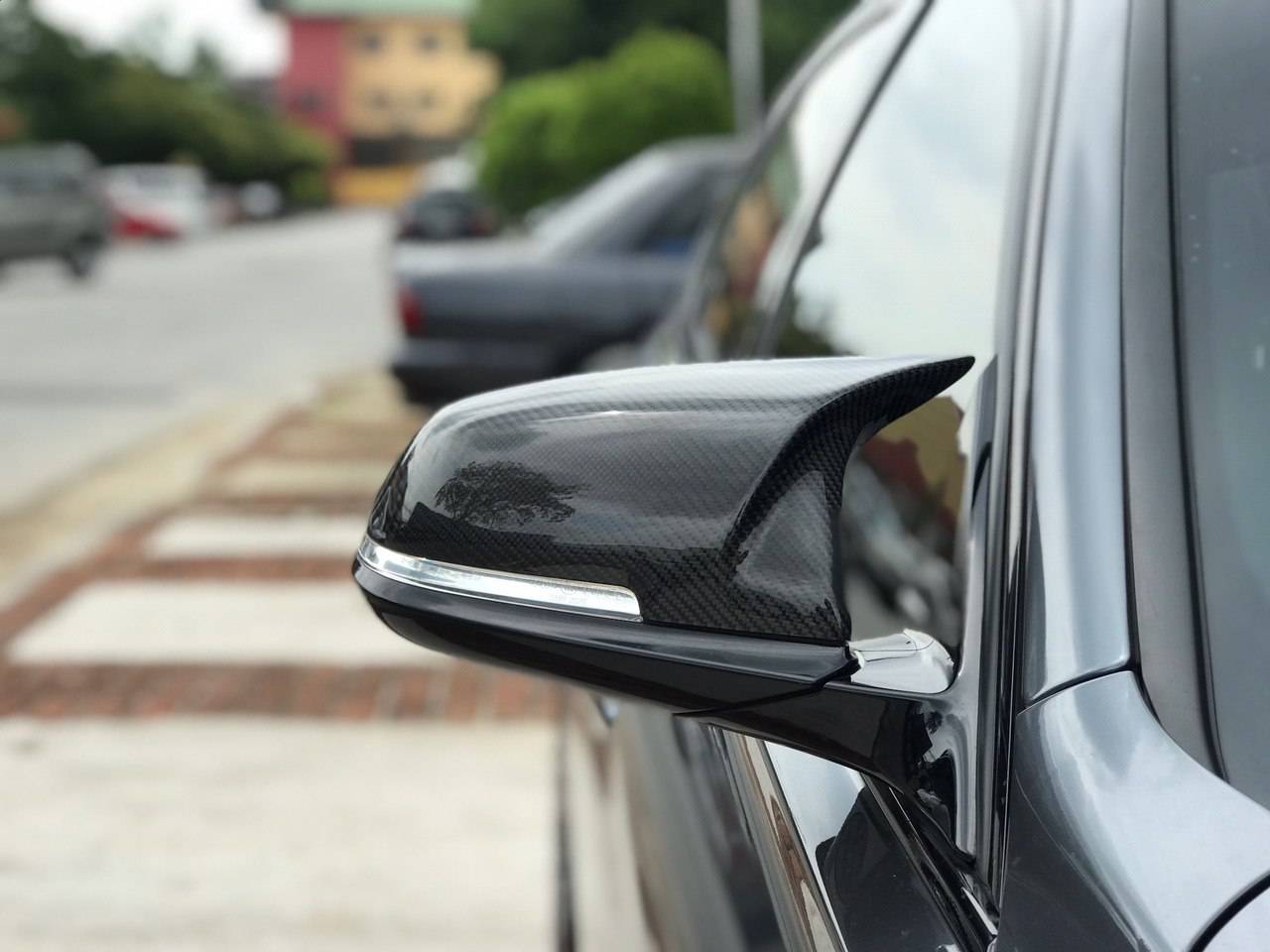 BMW F30 3 Series Installed M3 Carbon Fiber Side Mirror