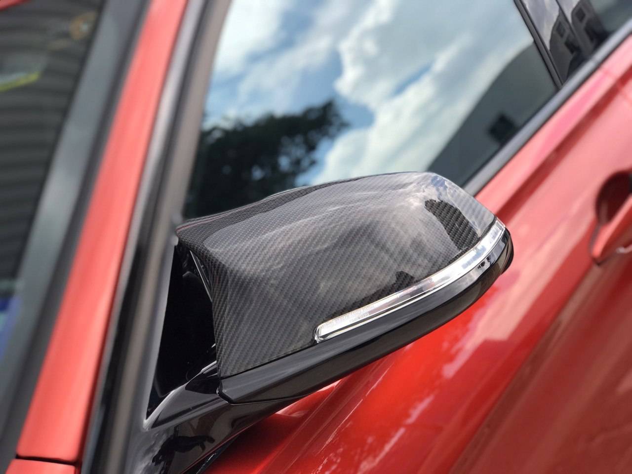 BMW F30 3 Series Installed M3 Carbon Fiber Side Mirror