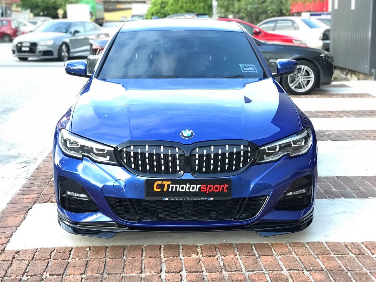 BMW G20 3 Series Installed Diamond Style Front Grill M340i