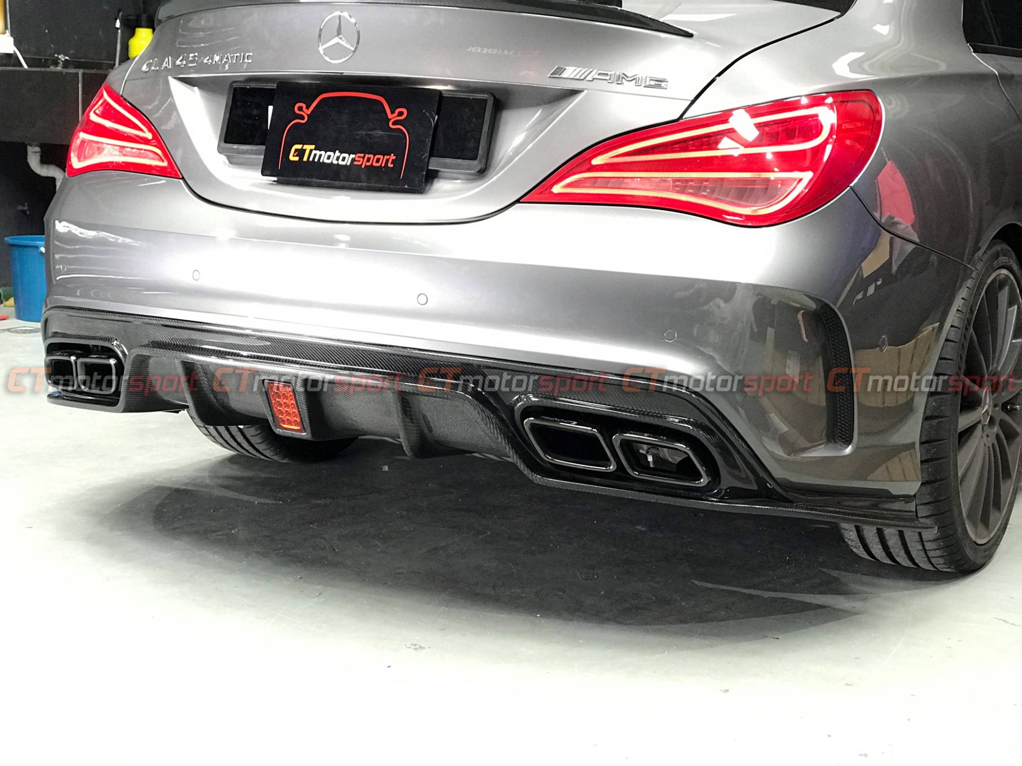 MercedesBenz W117 CLA CLA45 Installed BRABUS Rear Diffuser Carbon Fibre