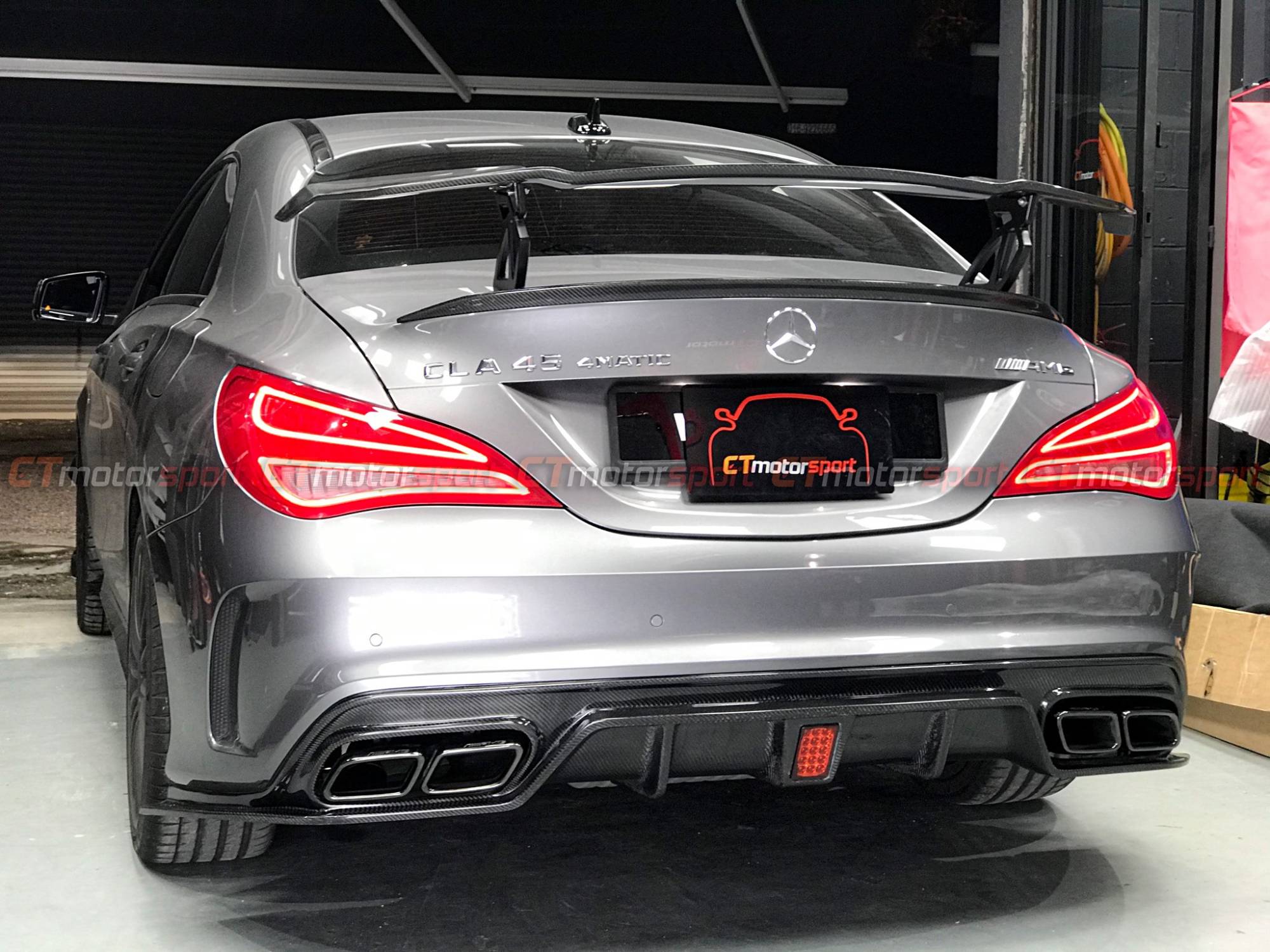 MercedesBenz W117 CLA CLA45 Installed BRABUS Rear Diffuser Carbon Fibre