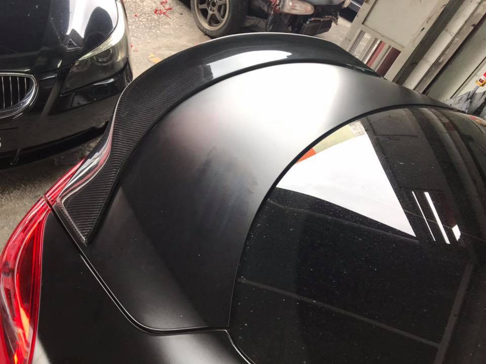 Maserati Ghibli Installed Aspec Style Carbon Fibre Rear Spoiler