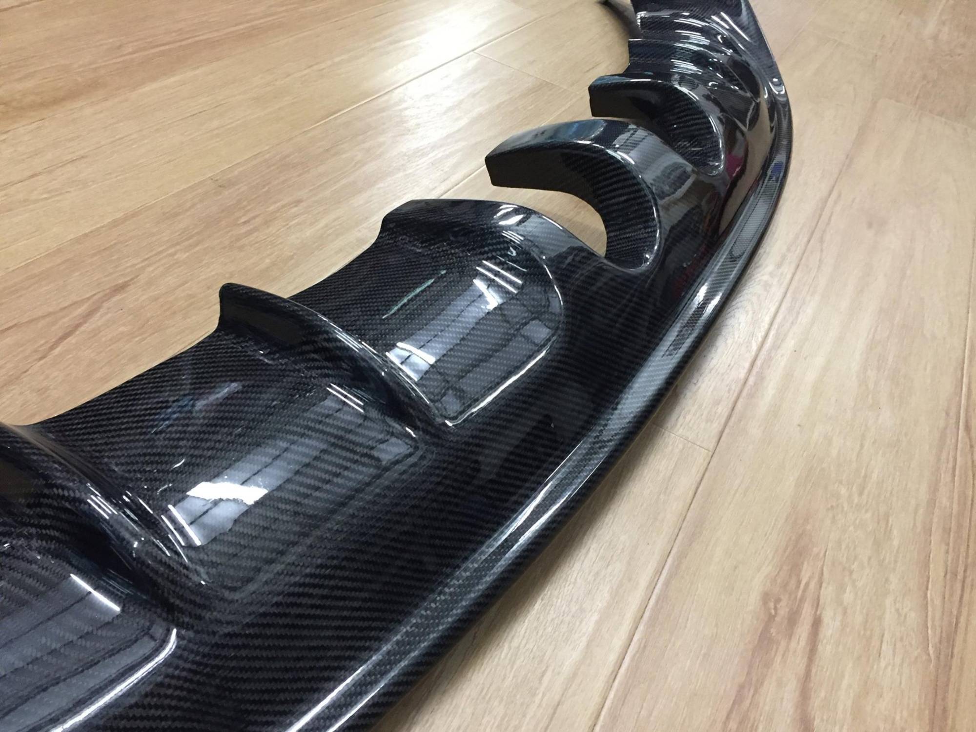 Volkswagen Golf MK6 Installed Carbon Fiber Rear Diffuser R20 AddOn Kit