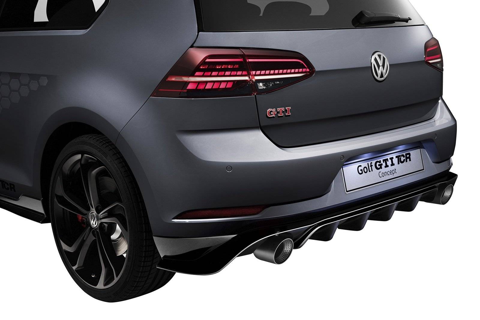Volkswagen Golf MK7.5 Installed GTi TCR Rear Diffuser Carbon Fiber