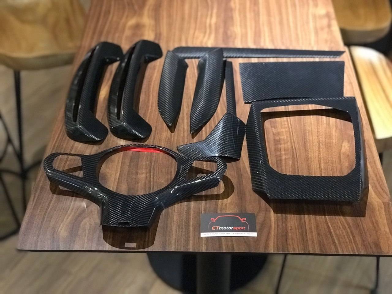 BMW G20 3 Series Installed Carbon Fiber Interior Deco Trim