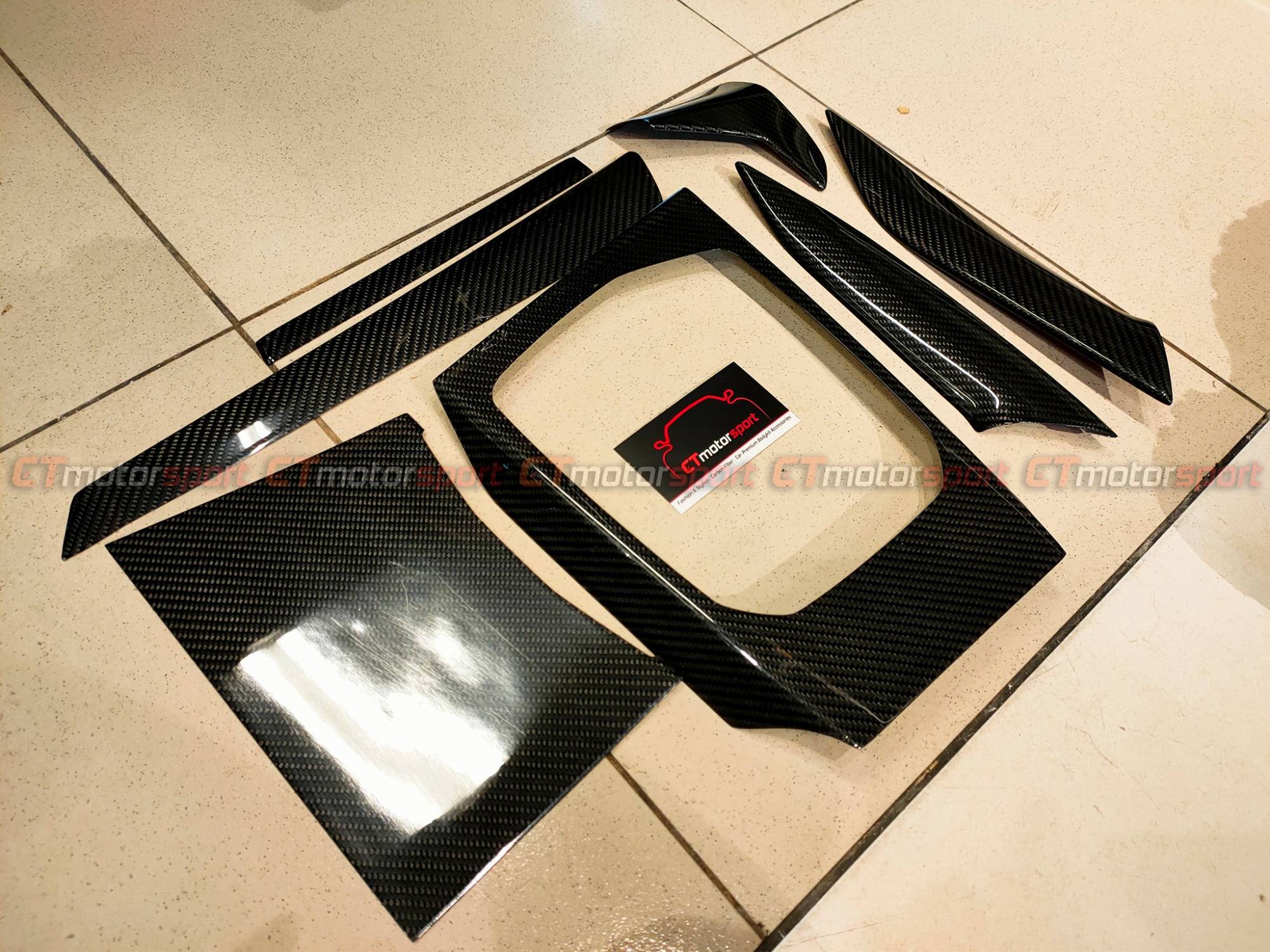 BMW G20 3 Series Installed Carbon Fiber Interior Deco Trim