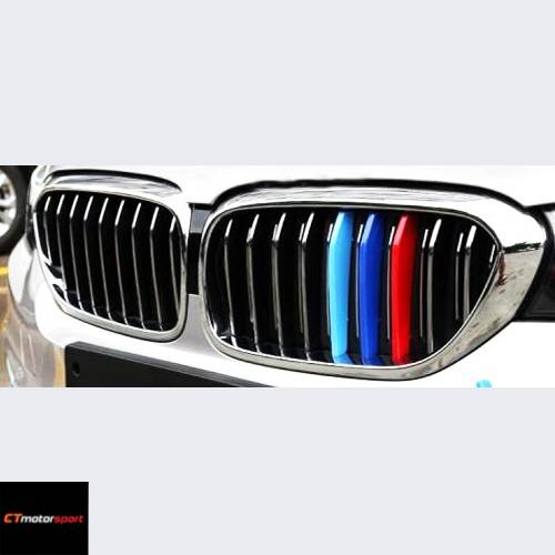 BMW G30 5 Series Installed Front Grill MSport Strips Cover Set