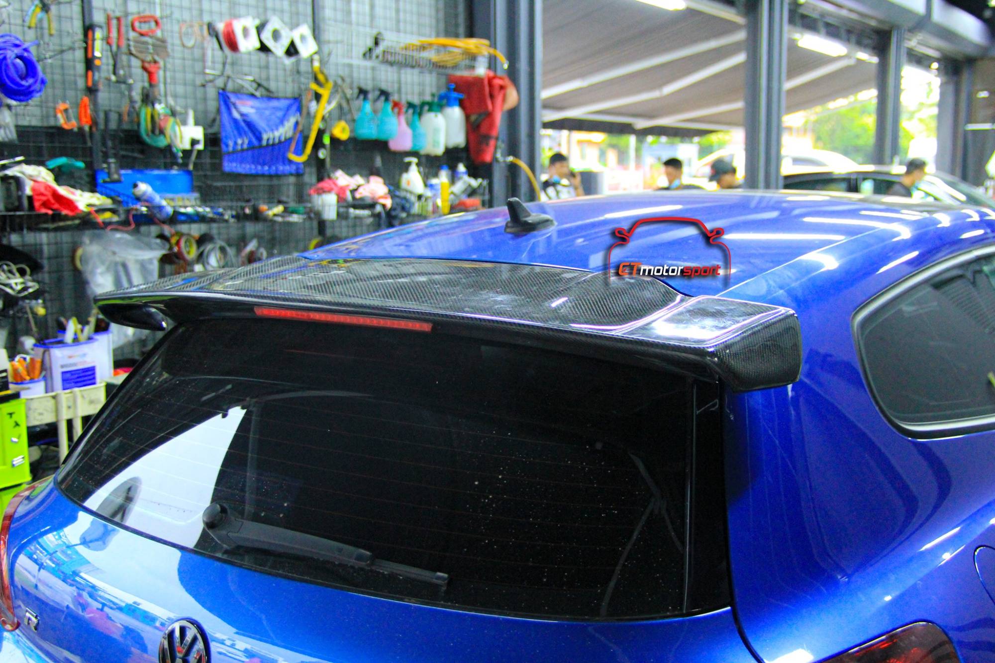 Volkswagen Scirocco R Installed Carbon Fiber Vortex Spoiler