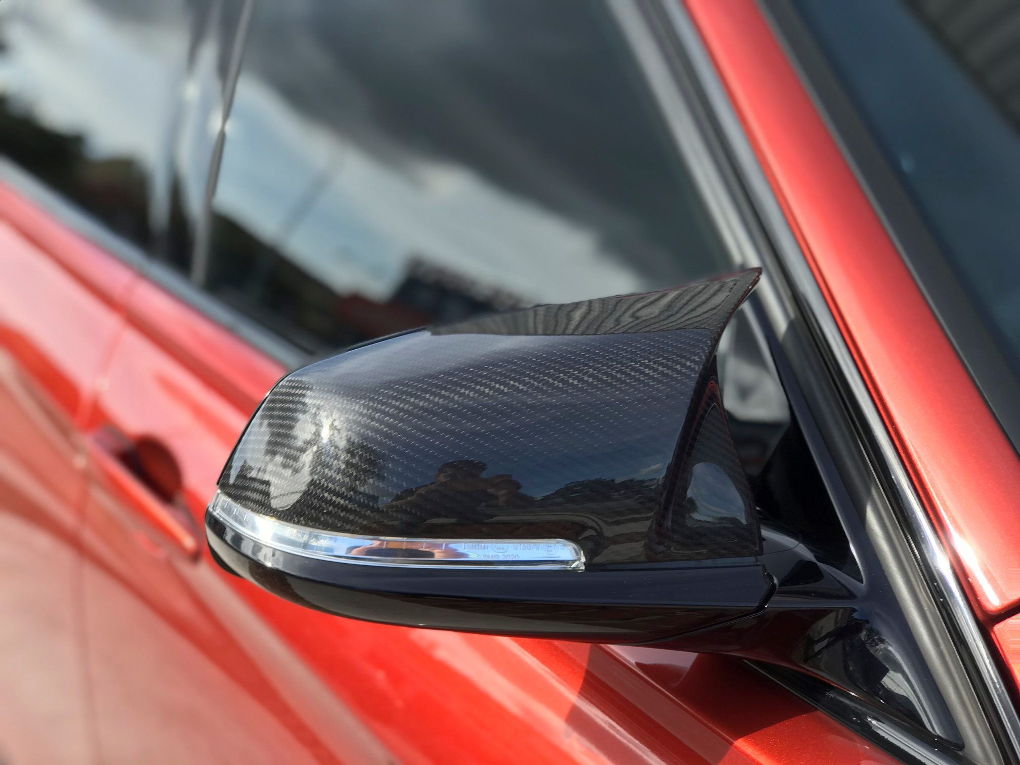 BMW F30 3 Series Installed M3 Carbon Fiber Side Mirror