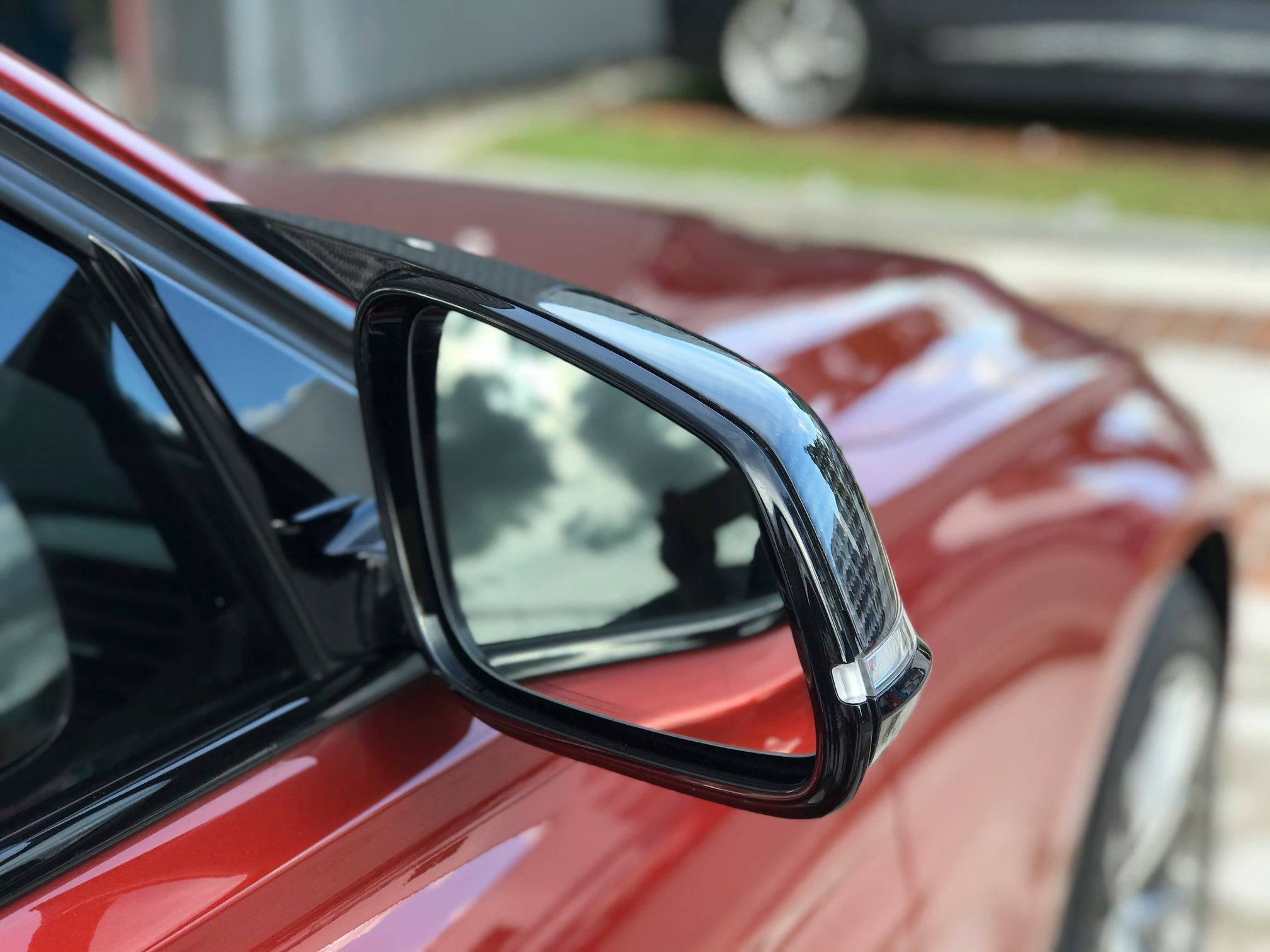 BMW F30 3 Series Installed M3 Carbon Fiber Side Mirror