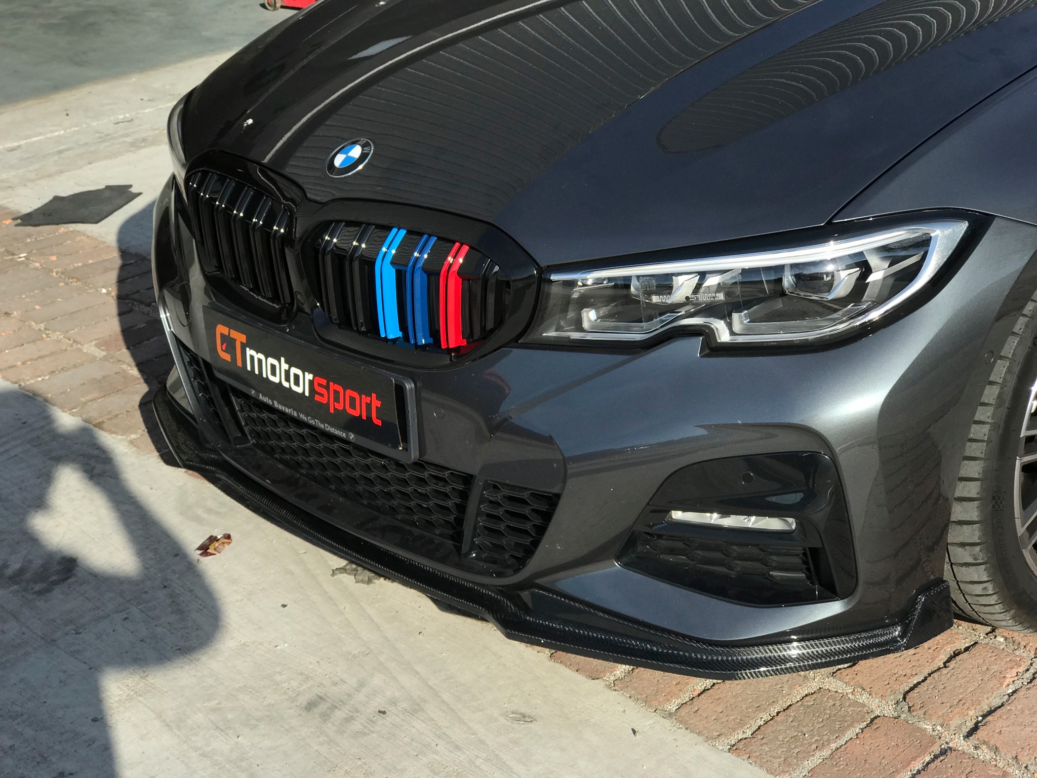 BMW G20 3 Series Installed Tricolor Style Front Grill