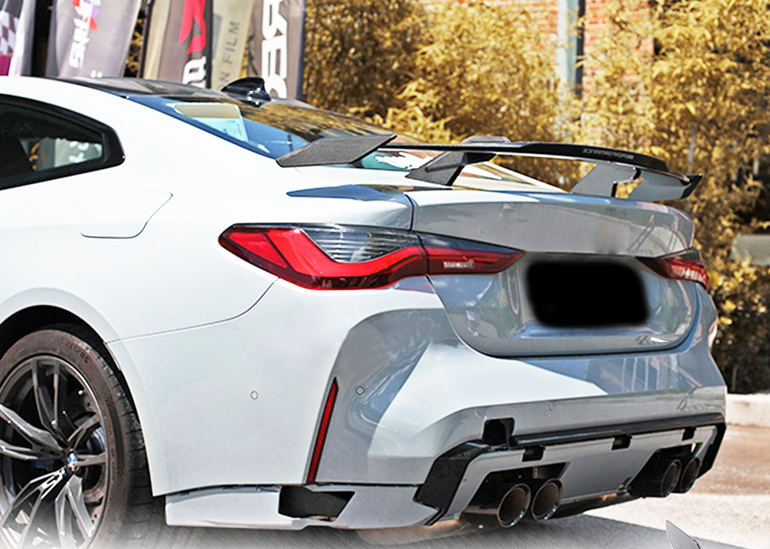BMW F82 G82 M4 Series Installed MPerformance Carbon Fiber Spoiler