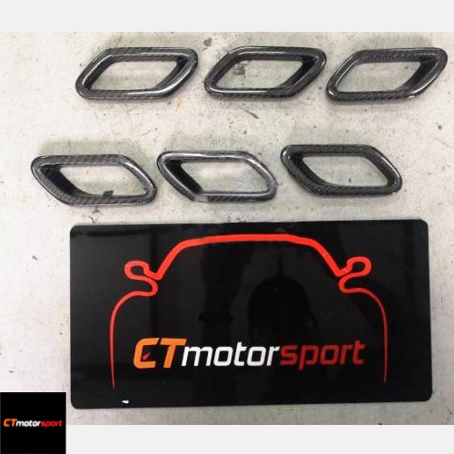 Maserati GT Dry Carbon Fiber Side Fender Vent 6pcs 