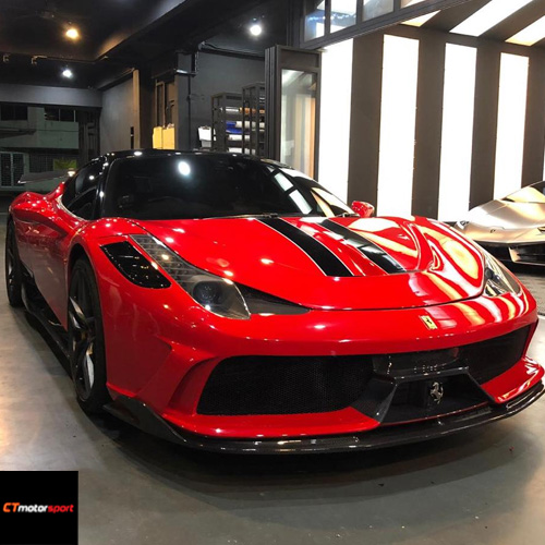 Ferrari 458 Italia Installed Aspec Carbon Fiber Bodykit 