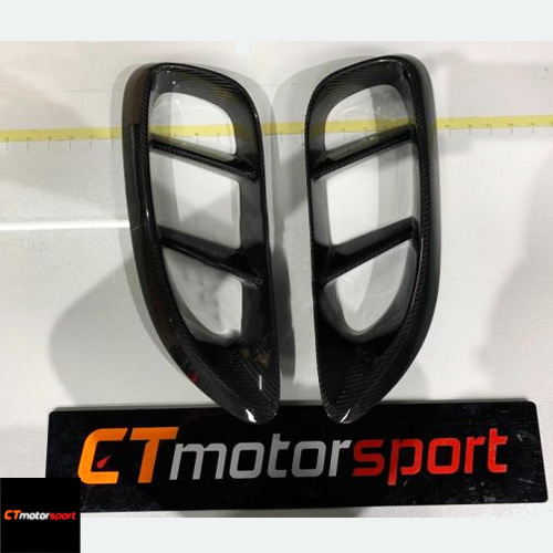 Porsche 718 Boxster Carbon Fiber Side Vent Cover 