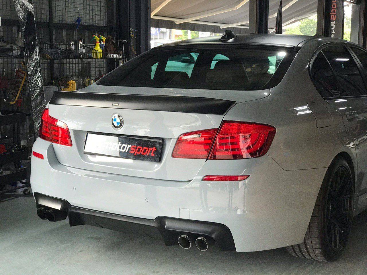 BMW F10 5 Series Installed M-Performance Style Rear Diffuser  
