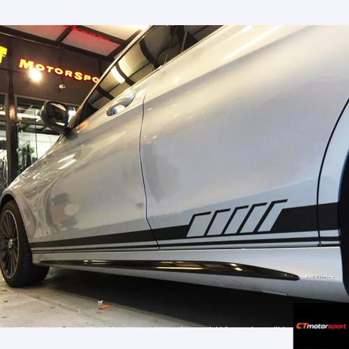 Mercedes Benz W205 AMG Side Bonet Sticker Bodykit 