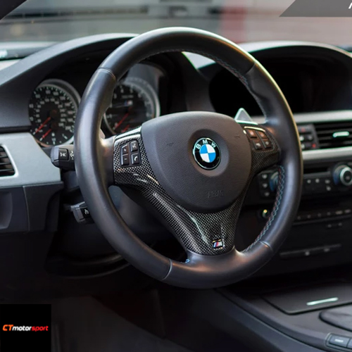 BMW E92 Carbon Fiber Steering Trim Replacement 