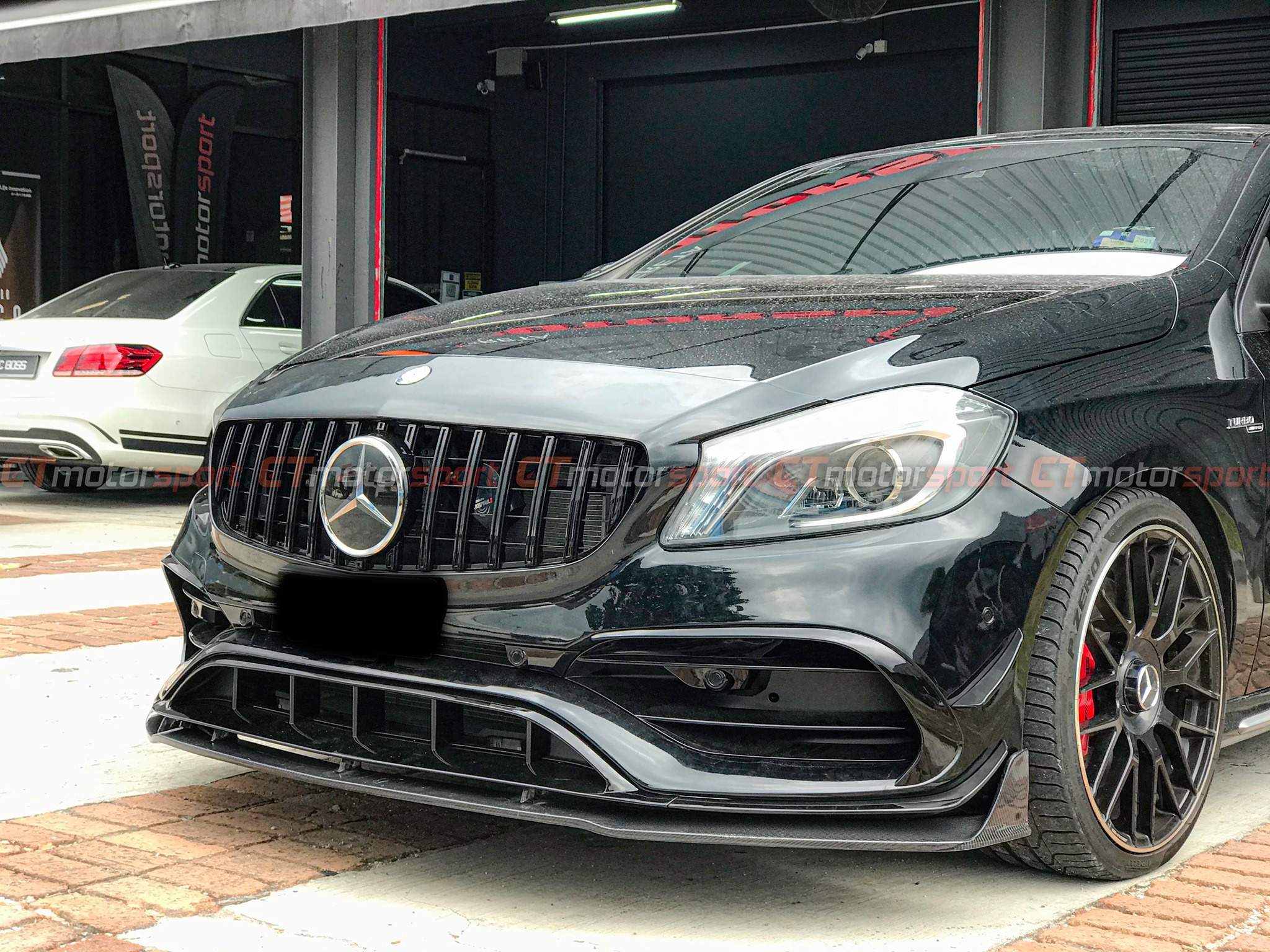 Mercedes A200 A250 A45 W176 Installed A45 Facelift Front Bumper