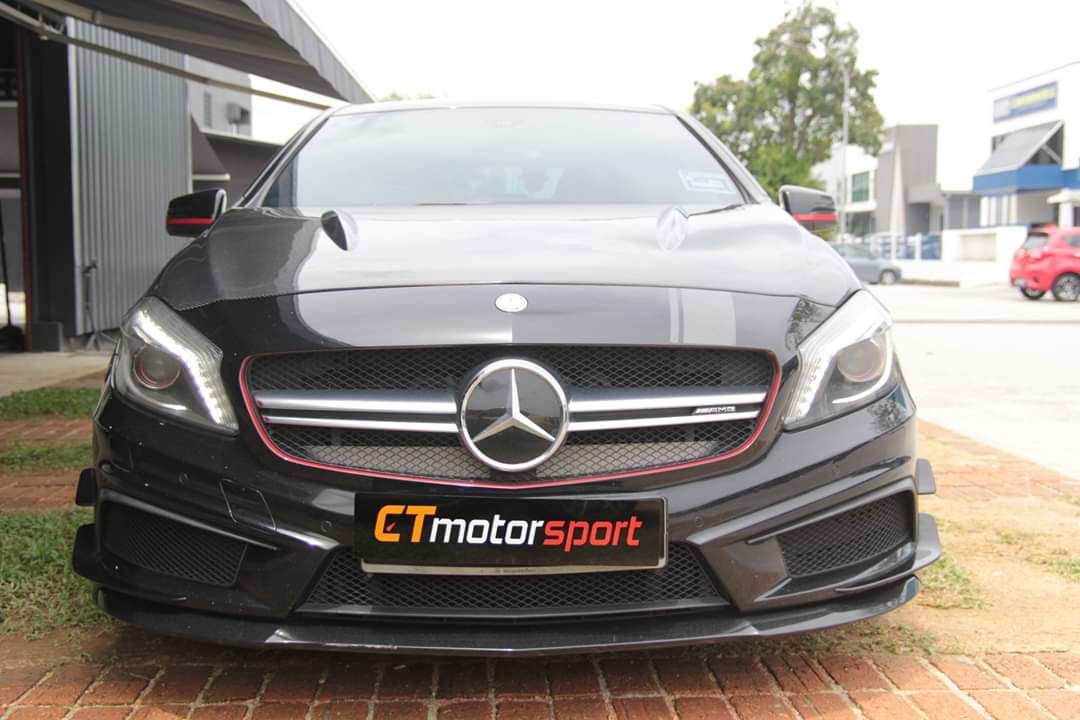 Mercedes Benz A-Class W176 Installed AMG Style Front Grill