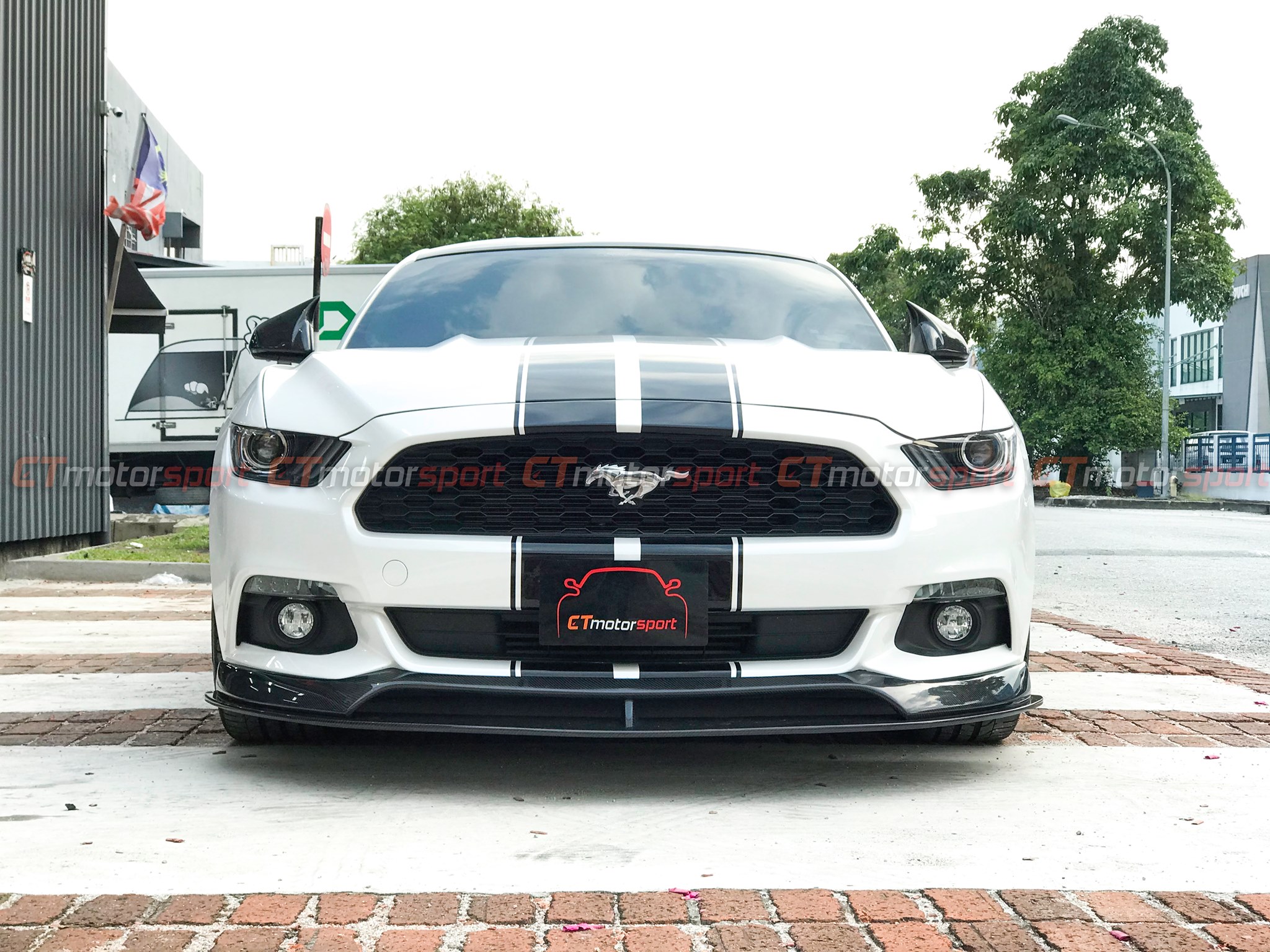 Ford Mustang 2.3 / 5.0 Installed Carbon Fibre AC Style Front Lip