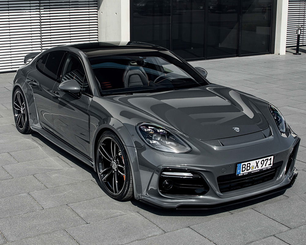 Porsche Panamera Turbo S Installed Techart GrandGT Conversion Bodykit
