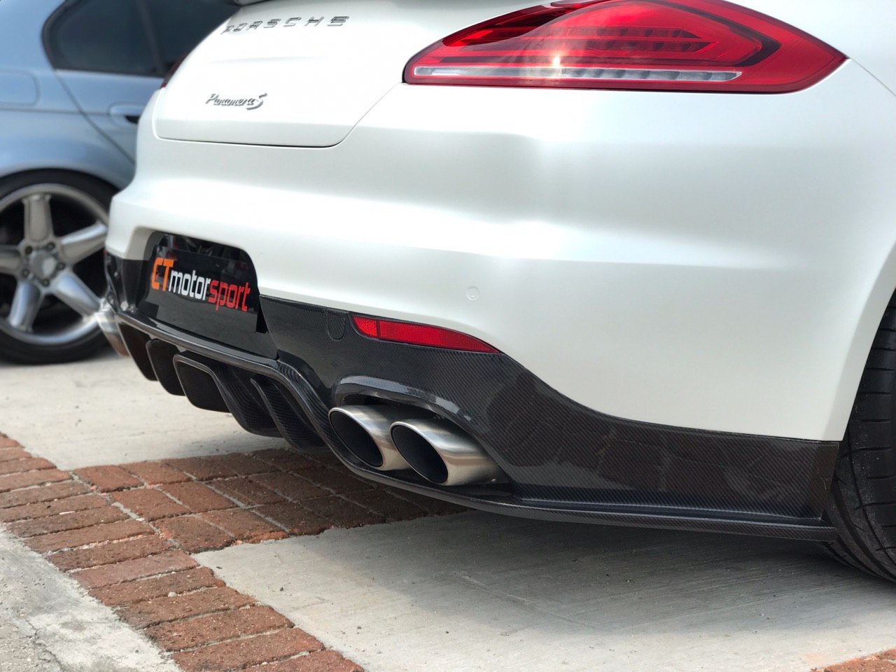 Porsche Panamera Installed Carbon Fibre Rear Diffuser
