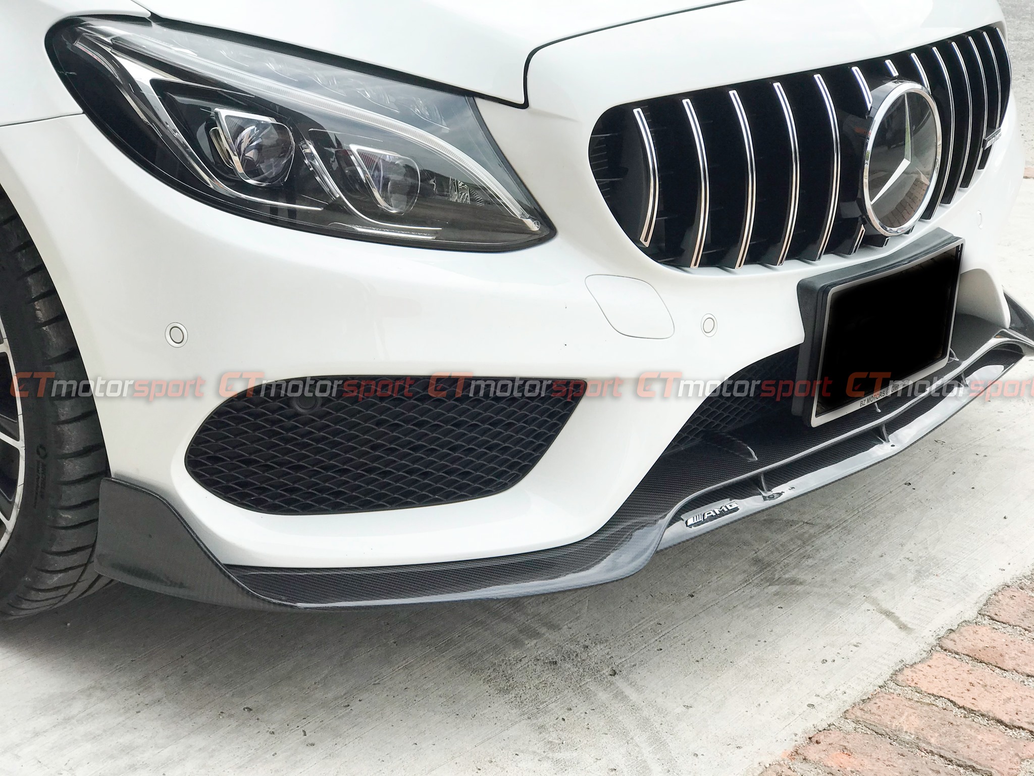 Mercedes Benz C-Class W205 Installed Brabus Carbon Fibre Front Lip
