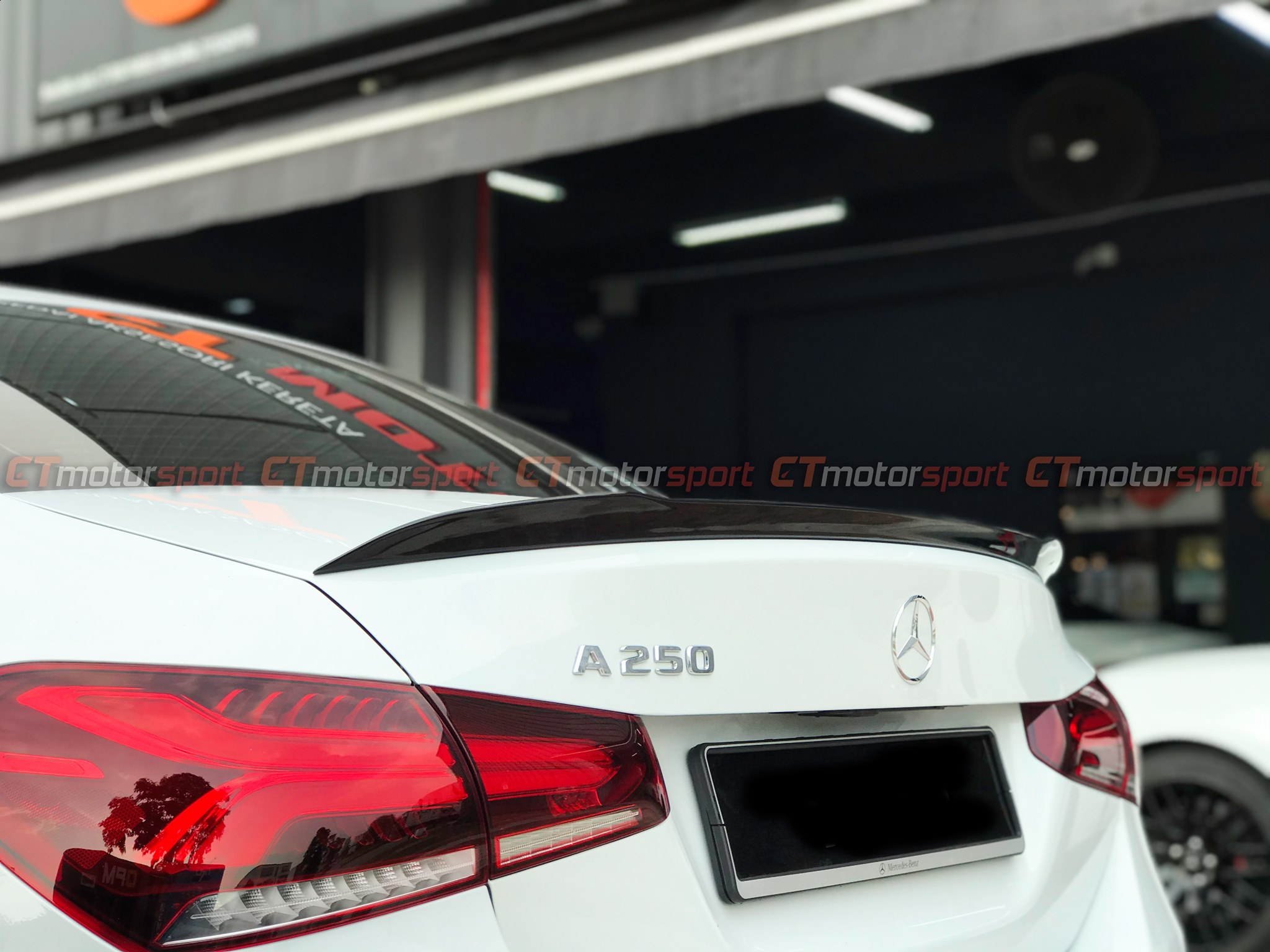 Mercedes-Benz W177 A-Class Sedan Installed AMG Spoiler