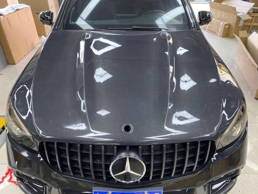 Mercedes-Benz GLC GLC63 Installed GLC63 Carbon Fibre Front Hood Bonnet