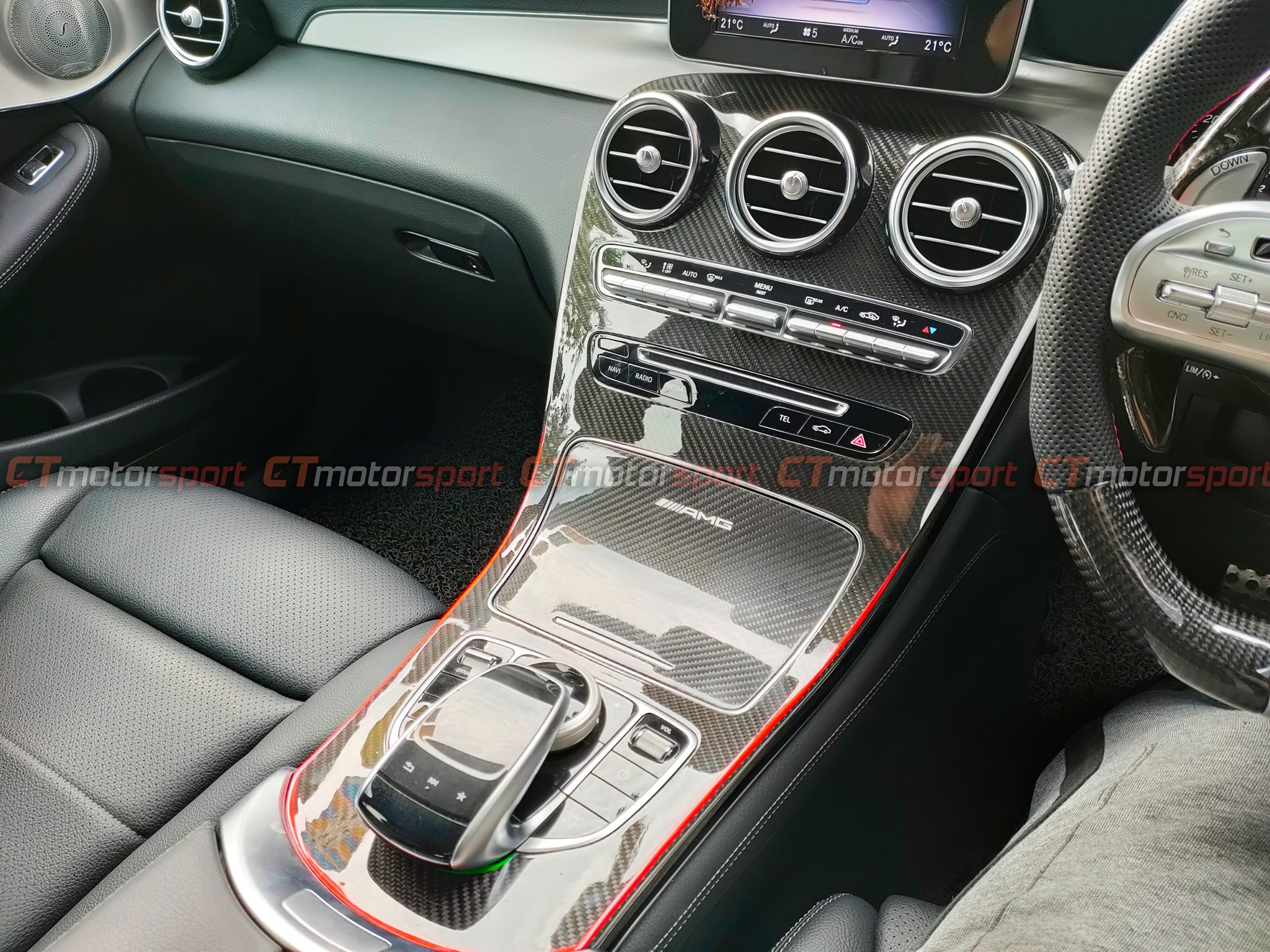 Mercedes-Benz GLC GLC63 Installed Dry Carbon Centre Console