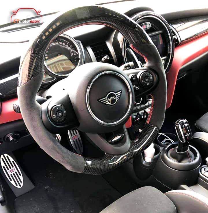 MINI Cooper / Cooper S F55 F56 Installed Carbon Fibre Steering 