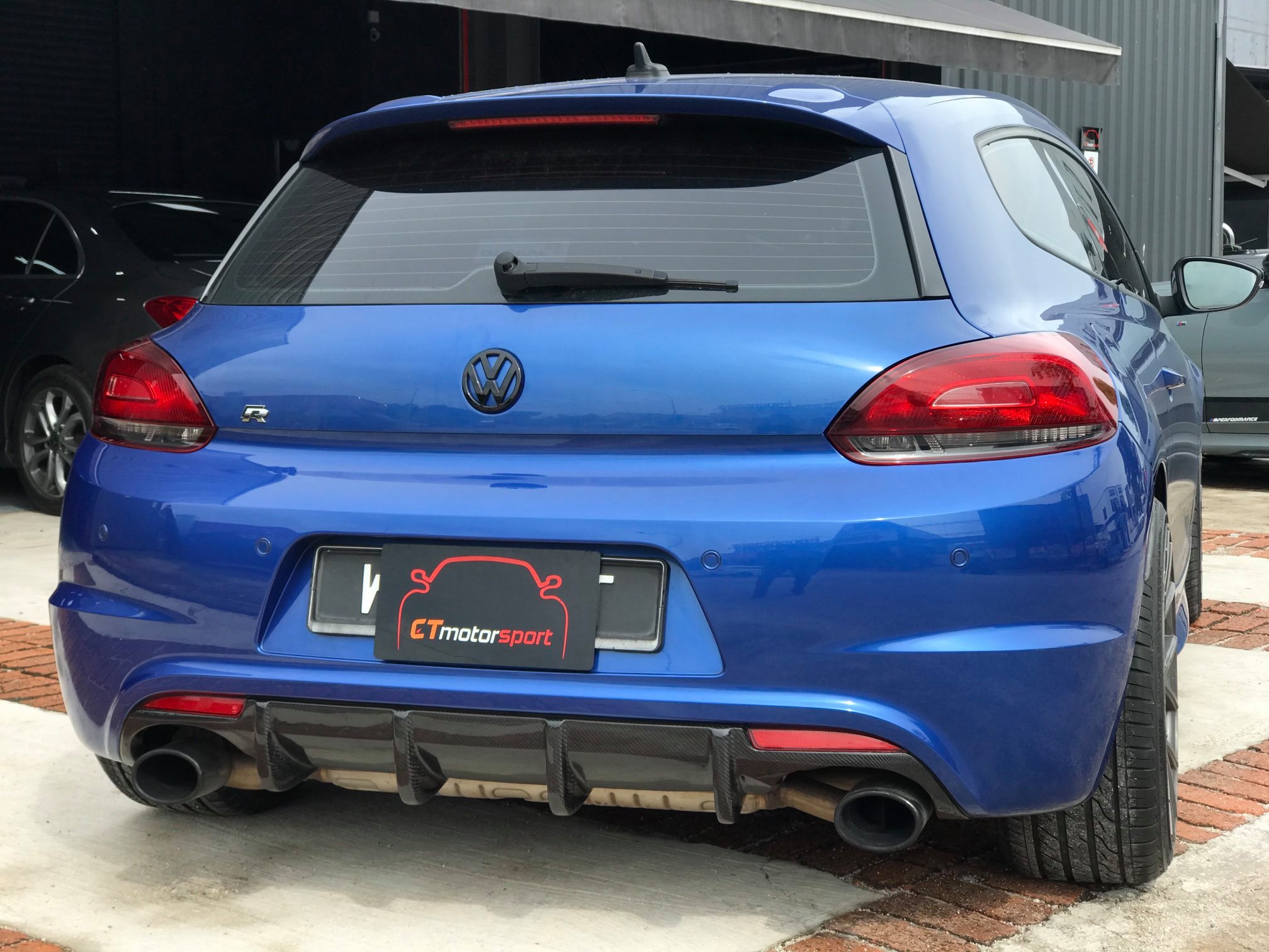 Volkswagen Scirocco Installed R Line Carbon Fibre Rear Diffuser