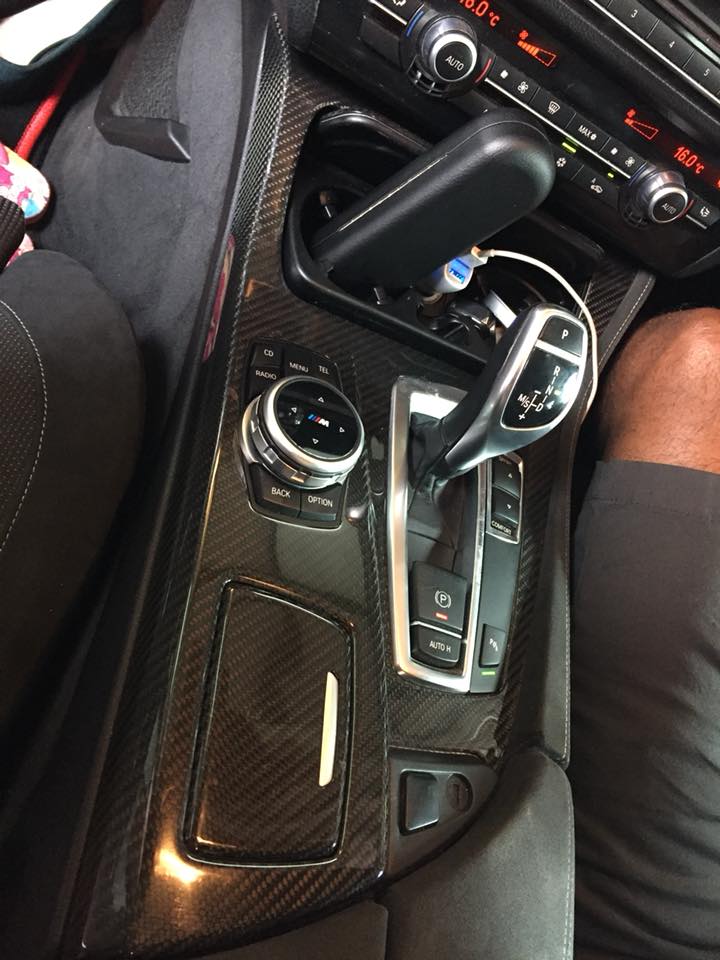 BMW F10 5 Series Installed Carbon Fibre Interior Upgrade