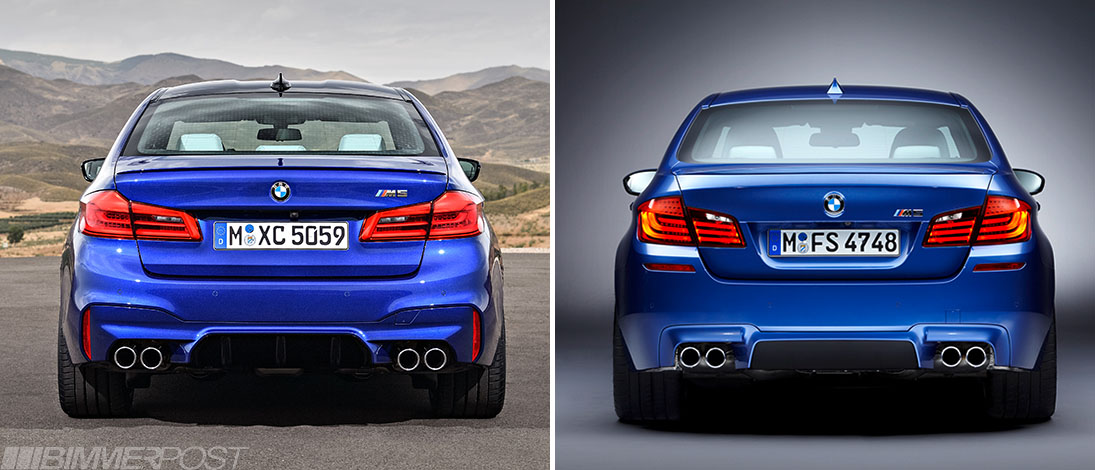 BMW F10 5 Series Installed M5 Competition Style Carbon Fibre Rear Diffuser