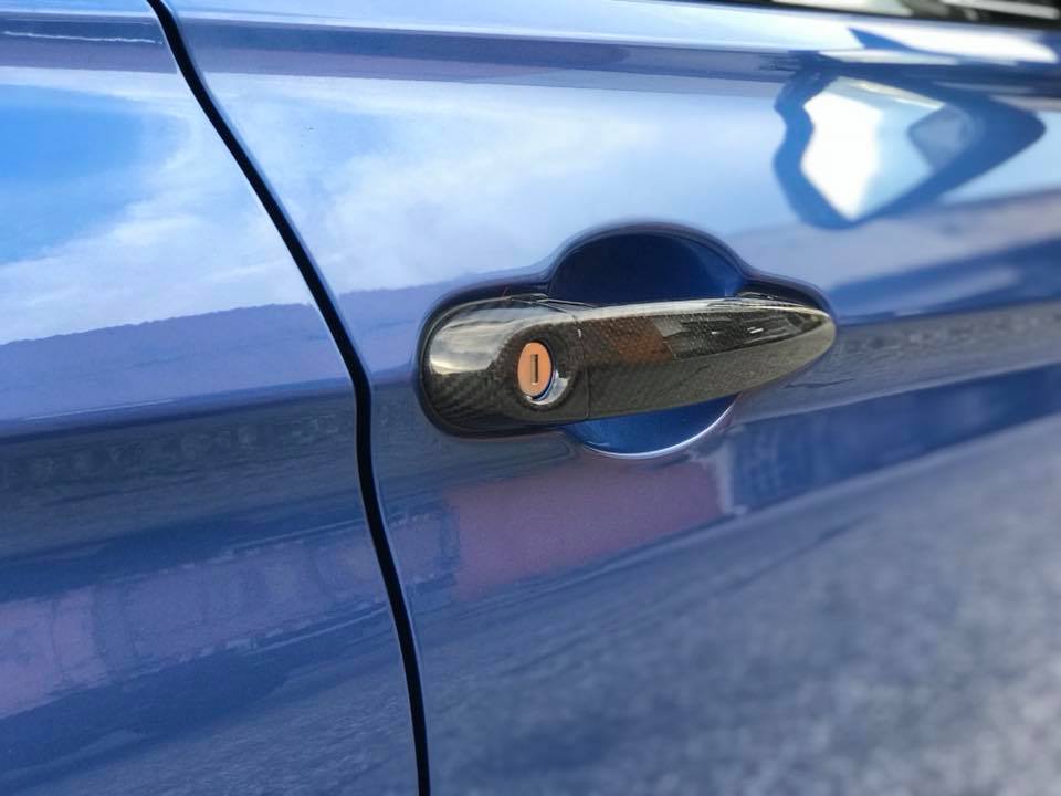 BMW F30 3 Series Installed Carbon Fiber Door Handle