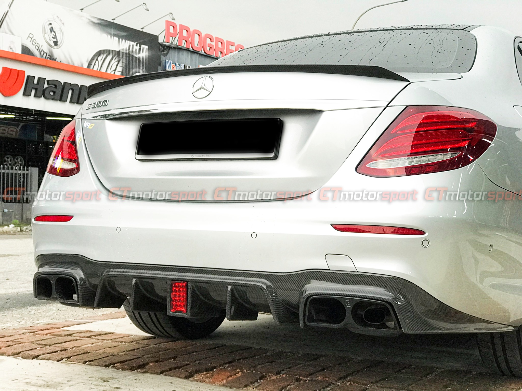Mercedes-Benz E-Class W213 Installed Brabus Carbon Fibre Rear Diffuser