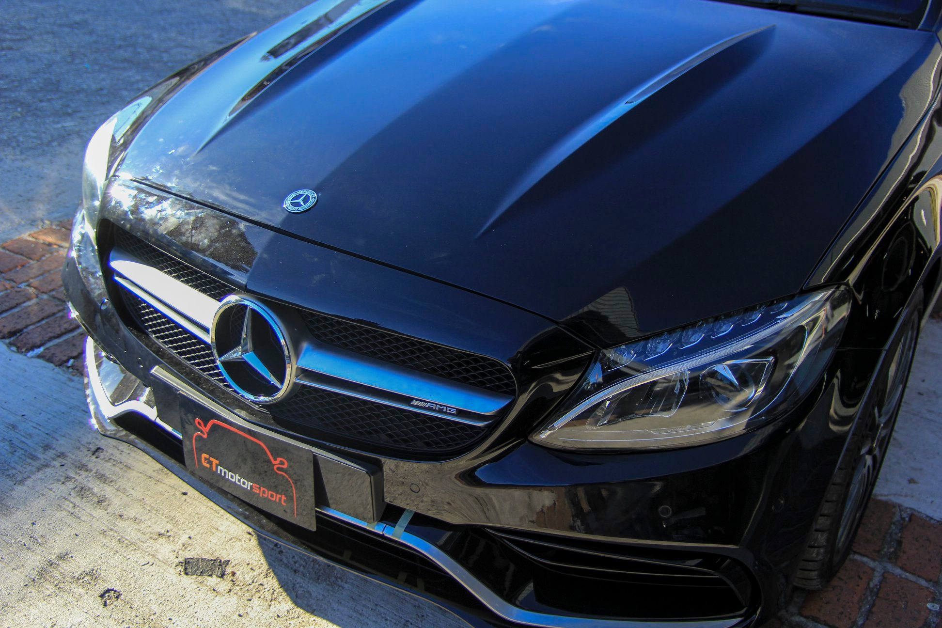 Mercedes Benz C-Class W205 Installed C63 Style Front Hood