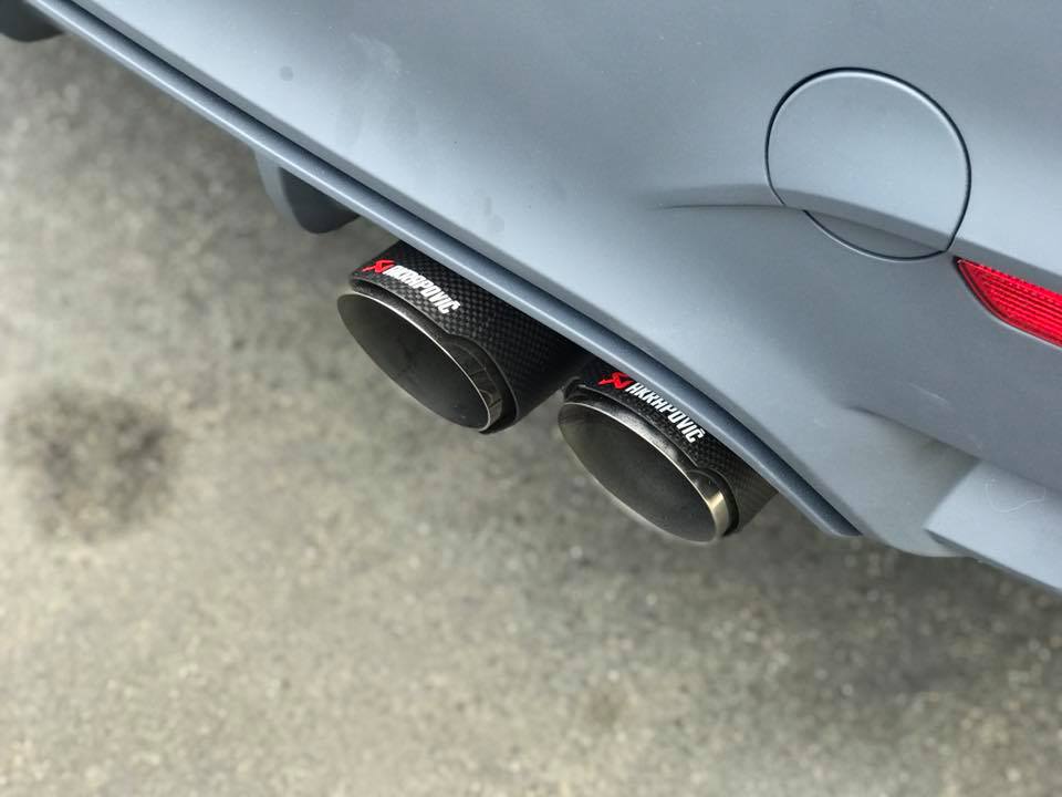 BMW F30 3 Series Akrapovic Exhaust Twin Tip