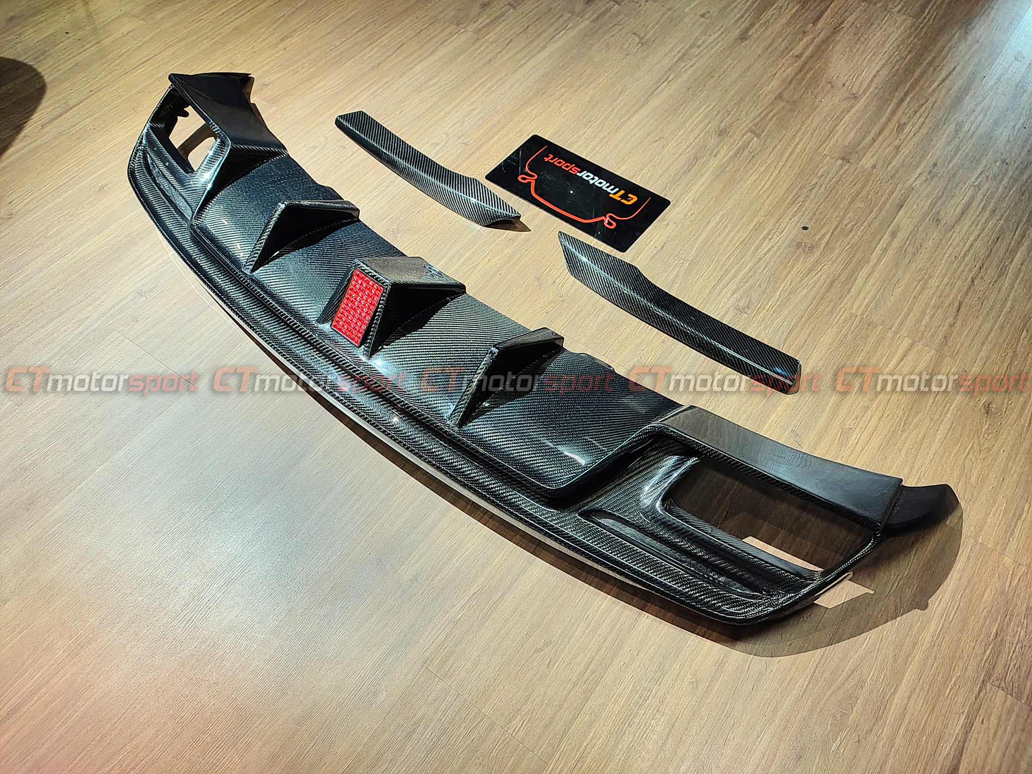 Mercedes Benz CLA CLA45 W117 Installed Paktech Carbon Fiber Rear Diffuser