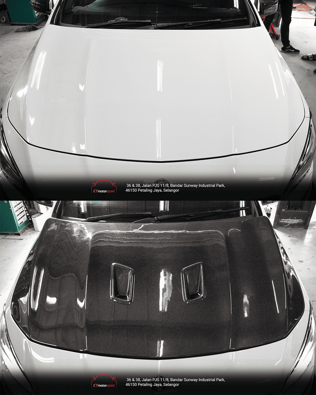 REVO Carbon Front Hood CLA CLA45 W117 