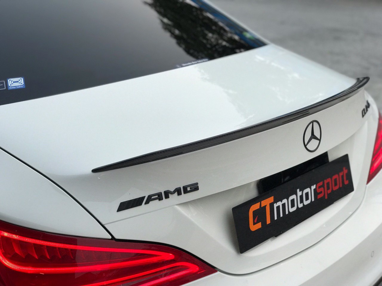 Mercedes Benz CLA CLA45 W117 Installed CLA45 AMG Carbon Spoiler