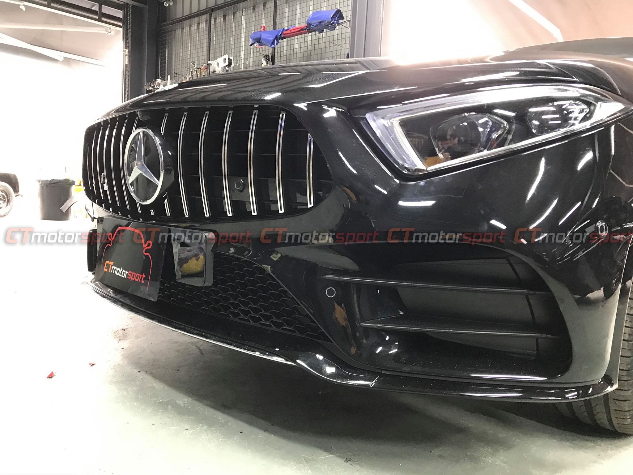 Mercedes CLS C257 E-Class Coupe Installed GT Front Grille
