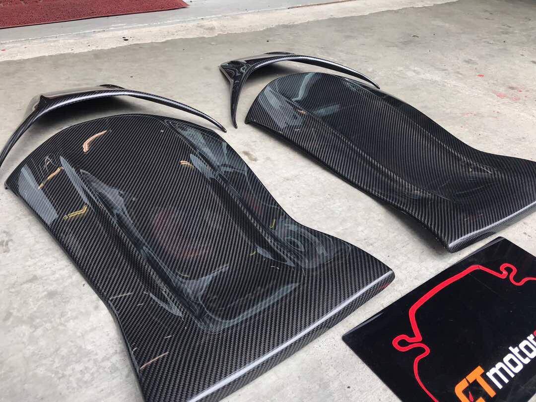 Mercedes-Benz A-Class W176 Installed Dry Carbon Fiber Seat Cover