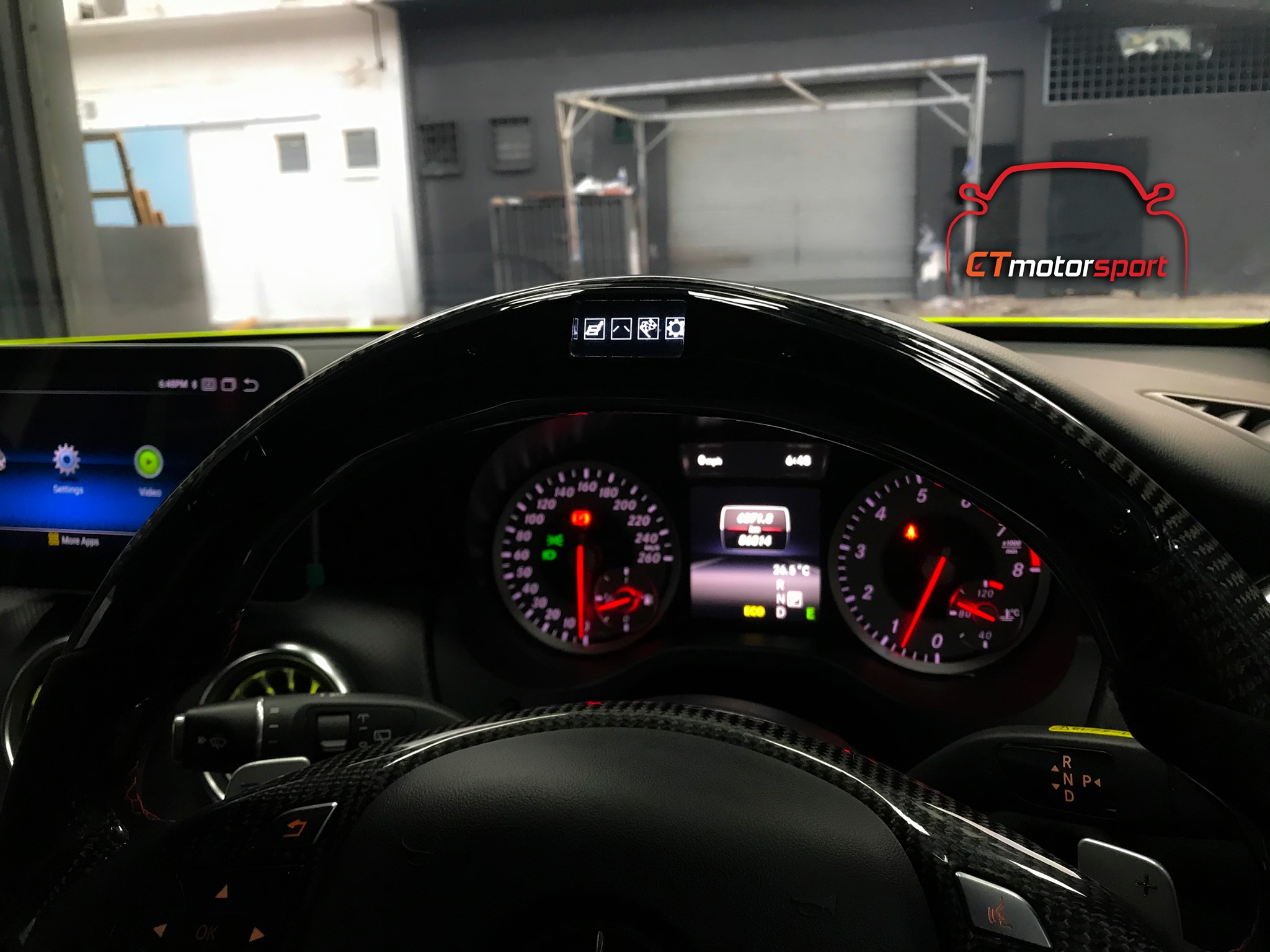 Mercedes Benz A-Class W176 Installed Carbon Fiber Steering Original Airbag