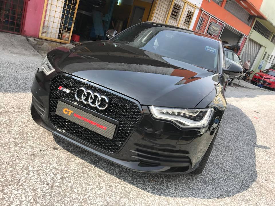 Audi A6 C7 RS6 Front Grill Piano Black